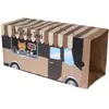 Tunnel en papier TIAKI Coffee Truck pour chat 27x 22x 60 cm
