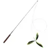 Canne à pêche télescopique TIAKI avec plumes pour chat - 1 canne à pêc...