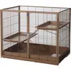 TIAKI cage pour petits animaux étagère, caramel L 93,5 x B 63 x H 73,8...
