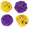 Lot de balles en osier TIAKI pour chat - lot de 4 balles