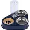 TIAKI gamelle triple avec distributeur d'eau 2x200ml chat chien