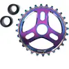 Saltbmx Couronne Trident 28T Lubrifiée en Alliage 6061-T6 CNC pour Vélo - Design à Trois Rayons
