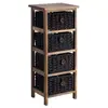 CARO-MÖBEL Chiffonnier PLUTO petite commode de nuit en bois de paulown...