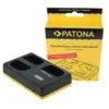 Patona Chargeur triple USB pour batterie Canon LP-E6