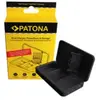 Patona Chargeur double avec fonction Powerbank et stockage carte SD po...