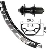 Xlc Moyeux Xlc 26x1.9 Rodi Black Rock Disc And Rw 6 Holes Disc One Size