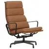 Vitra - Fauteuil rembourré Soft Pad - Marron - Cuir de vache - Designe...