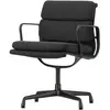 Vitra - Fauteuil rembourré Soft Pad - Noir - Aluminium injecté - Desig...