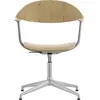 Vitra - Fauteuil pivotant Mynt - Bois naturel - Contreplaqué - Designe...
