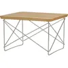 Vitra - Table d'appoint Occasional Table LTR - Bois naturel - Fil d'acier inoxydable - Designer Charles & Ray Eames