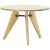 Vitra - Table ronde Meuble Prouvé - Bois naturel - Acier laqué époxy -...