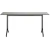 Vitra - Table rectangulaire Belleville Table - Noir - Aluminium laqué ...