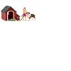 Coffret SCHLEICH - Niche pour chien avec figurines - Gamme Farm World