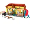 Écurie SCHLEICH - Farm World - 7 animaux, 2 box pour chevaux et accessoires