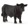 Figurine Taureau Angus SCHLEICH Farm World 13879 - Boeuf noir robuste pour enfant de 3 ans et plus