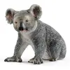 Figurine Koala SCHLEICH - Peintes à la main - Animaux - Noir - Pour Enfant de 3 ans et plus
