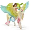 Figurine SCHLEICH - Fée Surah avec pégase scintillant - Gamme bayala®