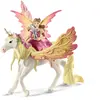 Figurine SCHLEICH - Fée Feya et une licorne ailée - Gamme bayala®