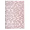 Paris Prix Tapis Imprimé Losange Fait Main Monroe III Rose 81 x 150 cm