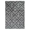 Paris Prix Tapis Rétro à Poils Courts Fait Main Luxury III Gris 80 x 150 cm