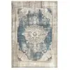 Paris Prix Tapis Imprimé Antique Vintage Beige & Bleu 140 x 200 cm