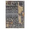 Paris Prix Tapis Jacquard à Poils Courts Blaze Bleu 195 x 290 cm