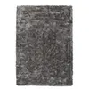 Paris Prix Tapis Shaggy Fait Main Diamond Gris Blanc 80 x 150 cm