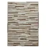 Tapis Tissé en Cuir Fait Main Lavish Crème 80 x 150 cm