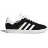 adidas Mixte Gazelle" Baskets, Core Black White Gold Metallic, 40 2/3 EU