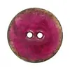 Non communiqué Bouton Coco laqué Bordeaux 40 mm X 1 - Union Knopf(...) - Rouge