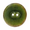 Non communiqué Bouton Coco laqué Vert foncé 30 mm X 1 - Union Knopf(...) -