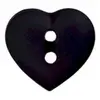 Boutons Coeur 2 trous 12 mm X 4 - Union Knopf Bleu Marine - Bleu Marin...