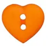 Non communiqué Boutons Coeur 2 trous 12 mm X 4 - Union Knopf(...) - Orange