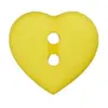 Non communiqué Boutons Coeur 2 trous 12 mm X 4 - Union Knopf(...) - Jaune