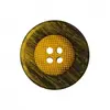 Boutons Panier rond 4 trous Moutarde 18mm X 4 - Union Knopf Jaune - Ja...