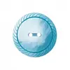 Boutons fantaisies rond 2 trous Vert turquoise 23mm X 3 - Union Knopf ...