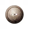Boutons fantaisies rond 2 trous Marron clair 23mm X 3 - Union Knopf Ma...