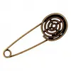 Epingle à Kilt spirale brute Laiton vieilli 75 MM X 1 - Union Knopf Ma...
