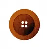 Boutons Fantaisies Rond Orange 4 trous 15 mm X 4 - Union Knopf Orange ...