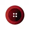 Non communiqué Boutons Fantaisies Rond Rouge 4 trous 15 mm X 4 - Union Knopf(...) -