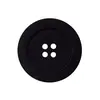 Non communiqué Boutons Ourlés Noir 4 trous 18 mm X 3 - Union Knopf(...) -