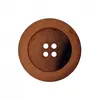 Non communiqué Boutons Fantaisies Marron 4 trous 18 mm X 3 - Union Knopf(...) -
