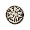 Non communiqué Boutons métal Edelweiss 20 mm X 2 - Union Knopf(...) - Gris