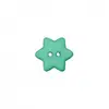Boutons étoiles Vert amande 15 mm X 4 - Union Knopf Vert (Amande) - Ve...