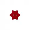Boutons étoiles Bordeaux 15 mm X 4 - Union Knopf Bordeaux Rouge - Bord...