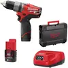 Perceuse percussion MILWAUKEE FUEL M12 FPD-202X - 2 batterie 12V 2.0 A...