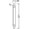 Ampoule tubulaire LED OSRAM S15, S19, 22,1 cm, 4 W, 2.700 K