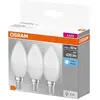 OSRAM bougie LED E14 4,9W Base CL B40 840 mate x3