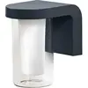 LEDVANCE Applique extérieure lumineuse en aluminium gris, 18cm