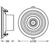 Downlight LEDVANCE DECOR FIL DL HALO - LEDVANCE - argent - 7W - 620lm